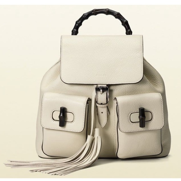 Gucci Bamboo Leather Backpack NWT - Picture 1 of 11